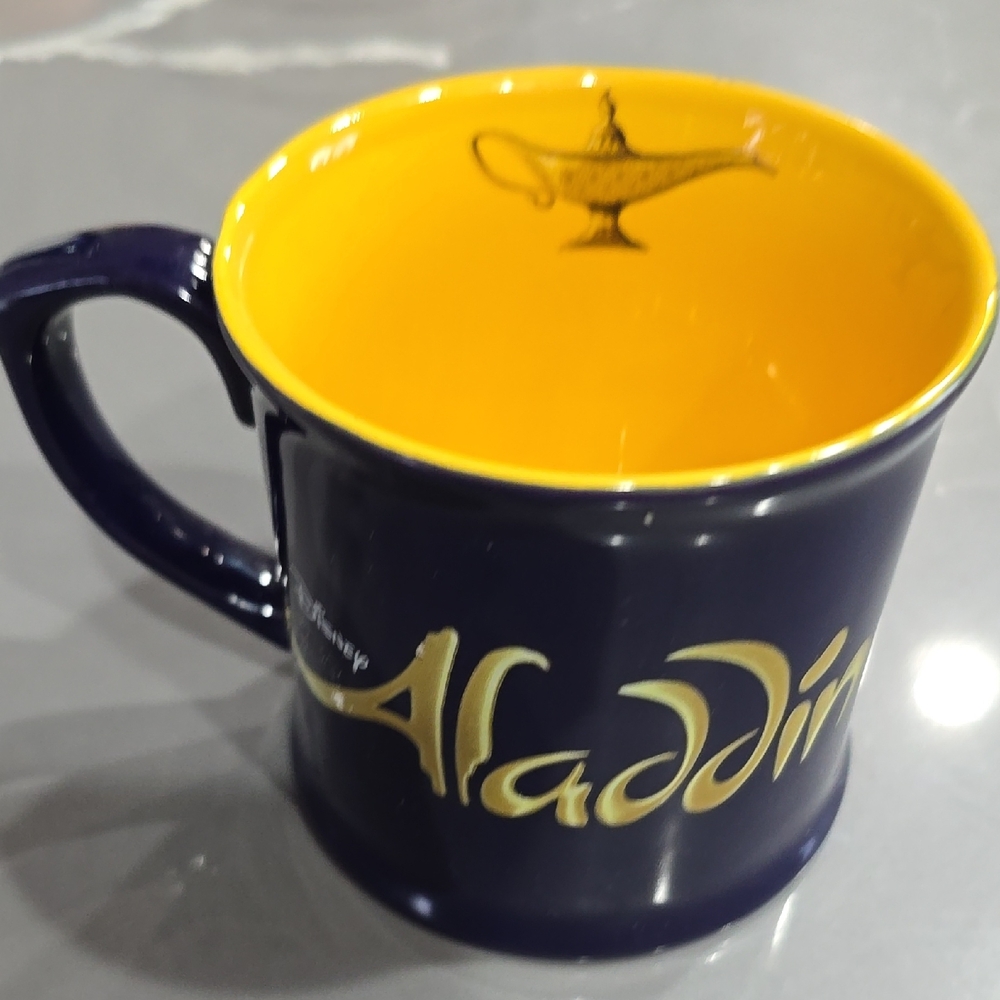Disney Aladdin Mug with Blue and Yellow